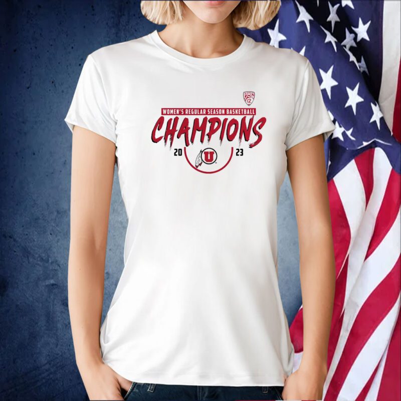 Utah Utes 2023 Pac-12 Women’s Basketball Regular Season Champions Tee Shirt