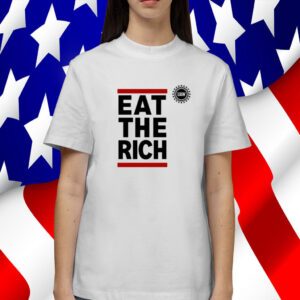 Uaw President Shawn Fain Wearing Eat The Rich Uaw Official Shirt