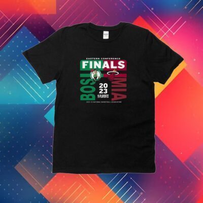 2023 NBA Eestern Conference Finals Match Up Boston Celtics vs Miami Heat T-Shirt