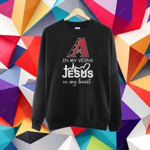 Boston Red Sox Logo 2023 In My Veins Jesus In My Heart Shirt