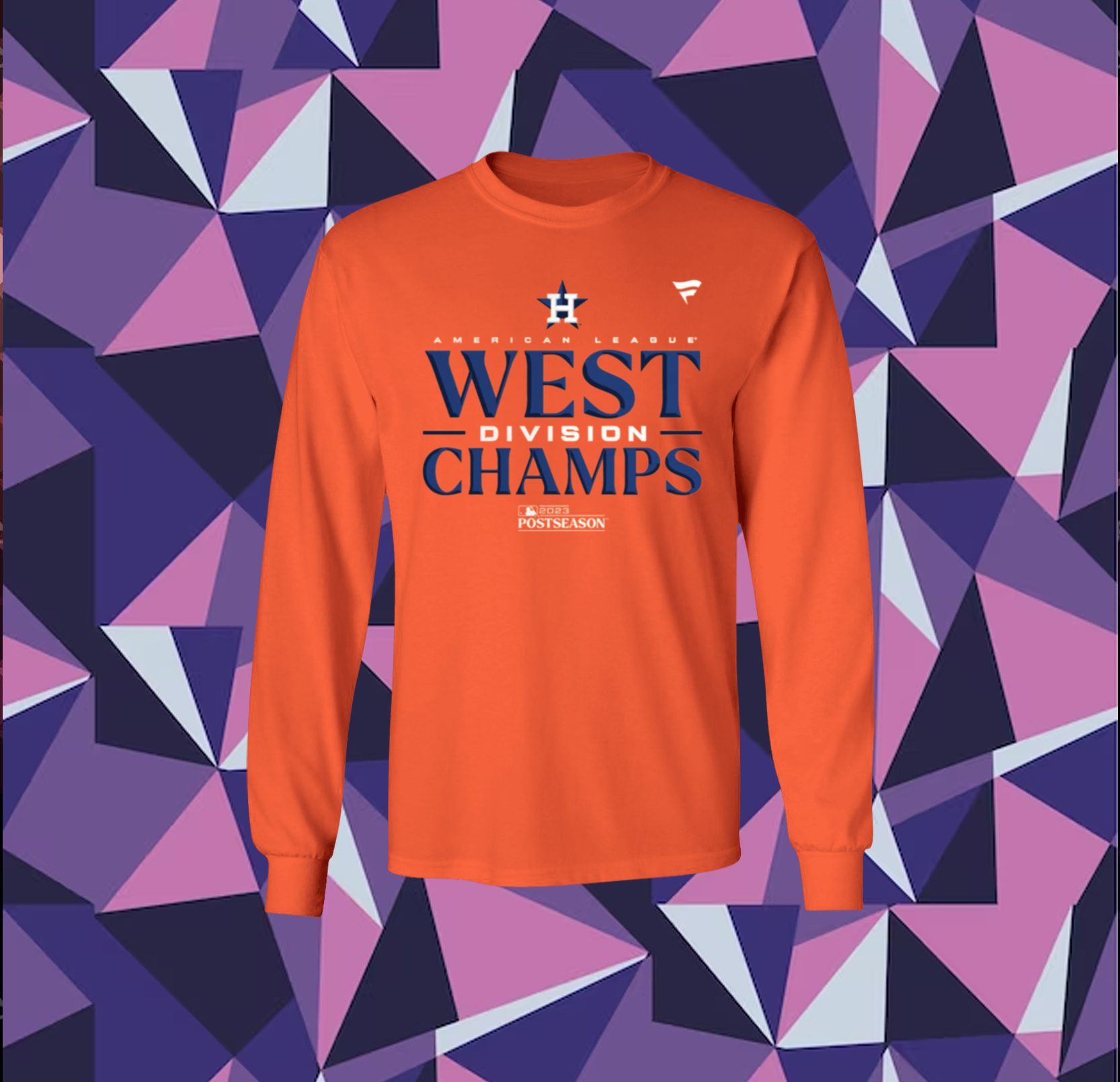 Houston Astros Al West Division Champions 2023 Long Sleeve Shirt - HollyTees