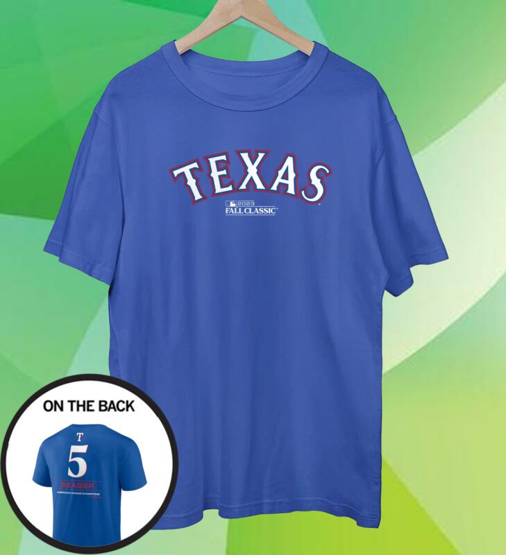 Corey Seager Texas Rangers 2023 American League Champions Tshirt