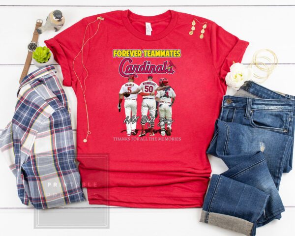 Forever Teammates St Louis Cardinals Thanks For All The Memories Shirt