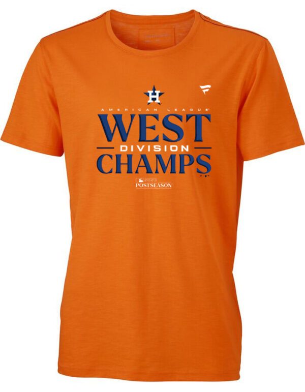 Houston Astros Fanatics Branded 2023 Al West Division Champions Locker Room Tee Shirt