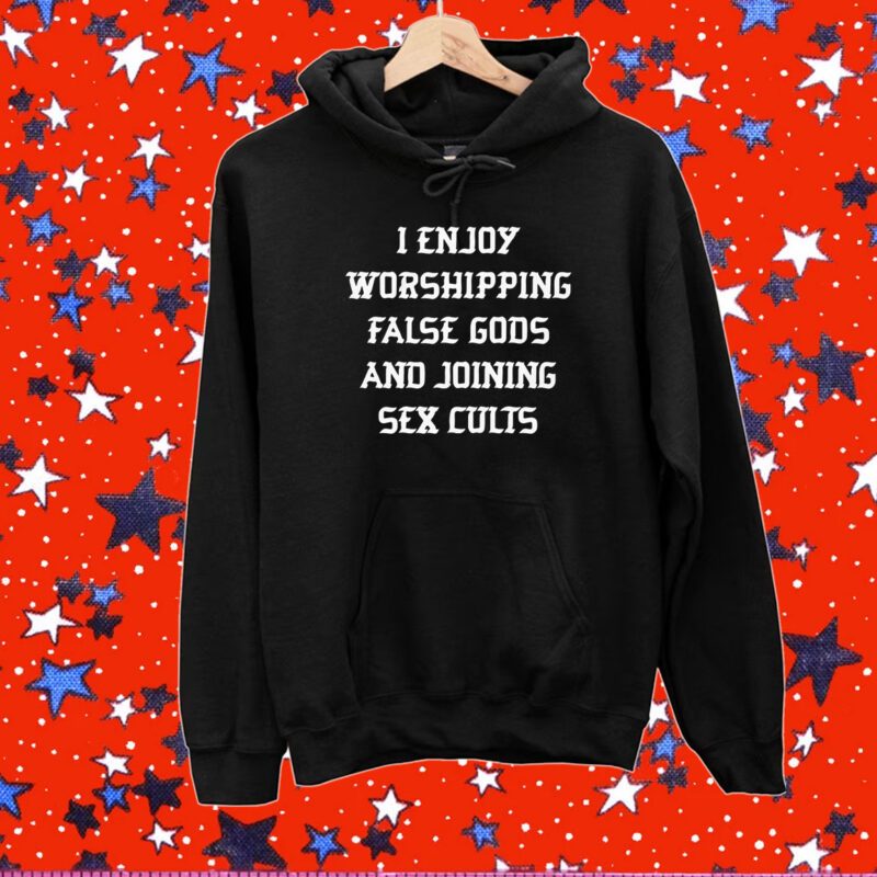 I Enjoy Worshing False Gods And Joining Sex Cults Hoodie Shirts