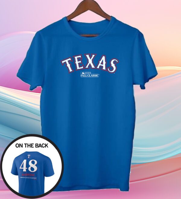 Jacob Degrom Texas Rangers 2023 American League Champions Tshirt