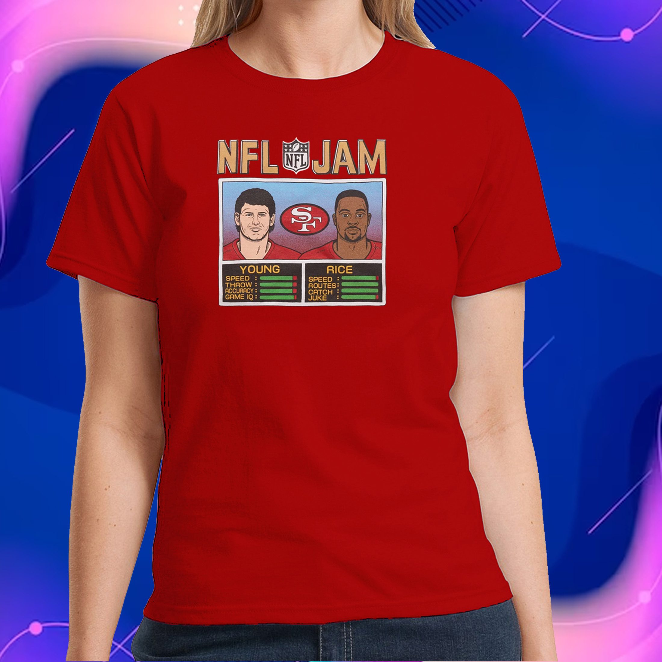 Nfl Jam 49ers Young And Rice 2022 Shirt