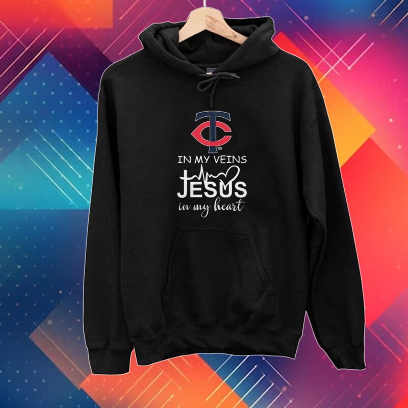 Minnesota twins october in my veins Jesus in my heart 2023 T-Shirt