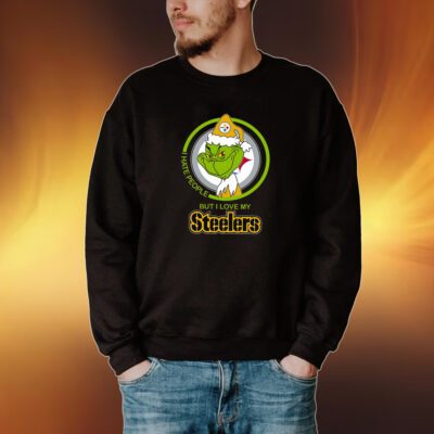 Pittsburgh Steelers I Hate People But I Love My Steeler Grinch Shirt