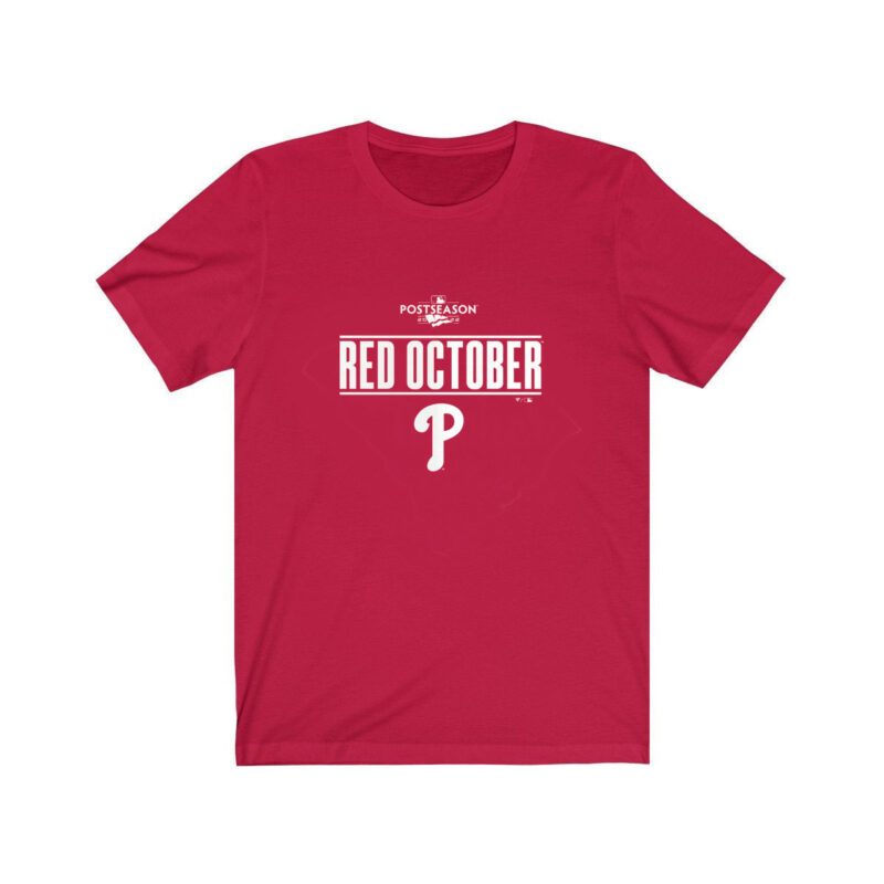 Phillies Red Take October 2023 V-neck Shirt - HollyTees