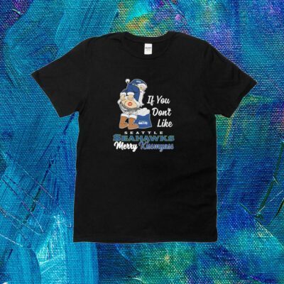 Santa butt If you don’t like Seattle Seahawks merry kissmyass christmas T-shirt