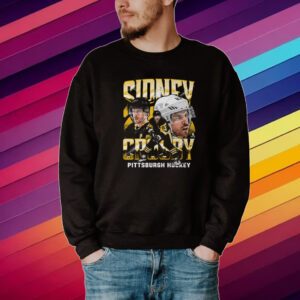 Sidney Crosby Pittsburgh Vintage Wht Shirt