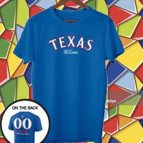 Texas Rangers 2023 American League Champions Custom Name Number Tshirt