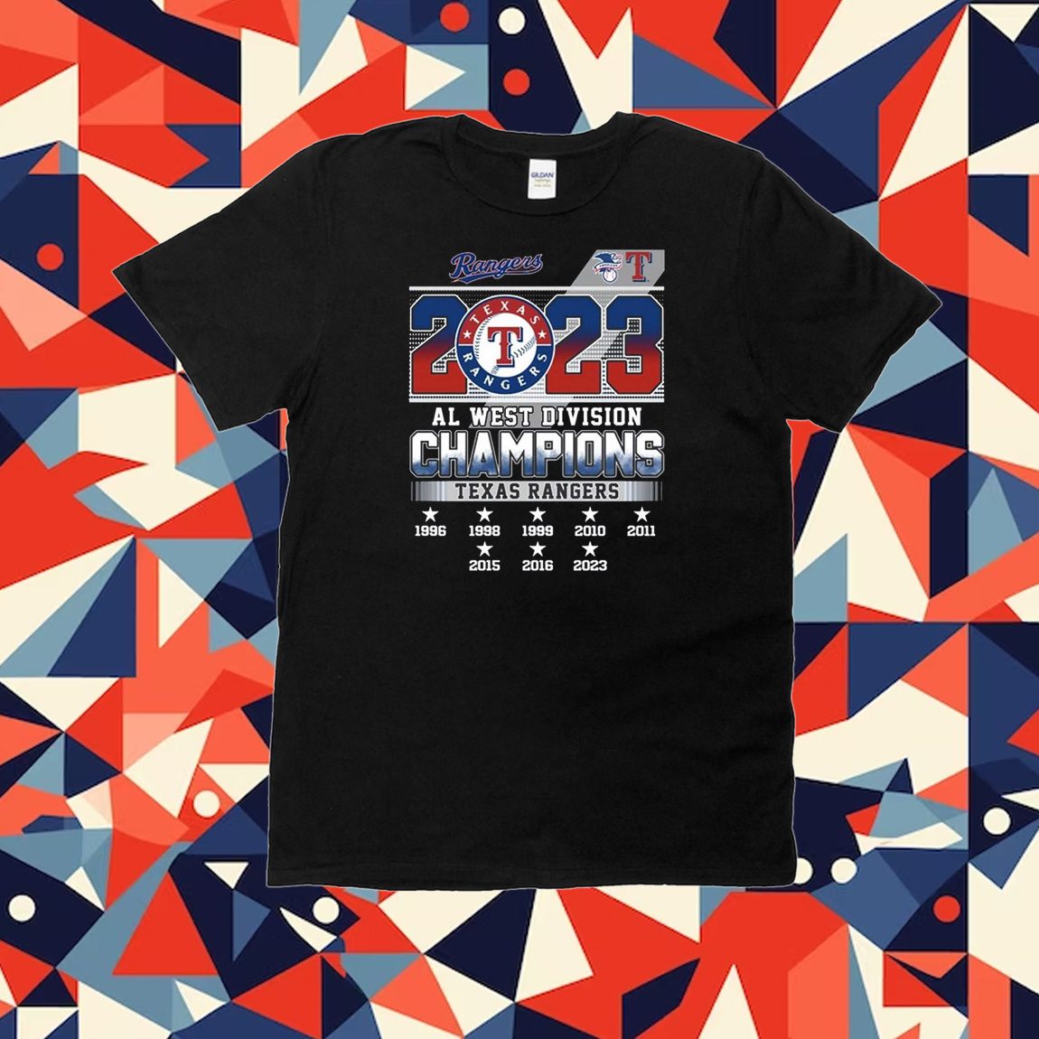 Texas Rangers 2023 AL West Division Champions Signatures shirt
