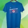 Texas Rangers Majestic Threads 2023 World Series Local Lines Tshirt