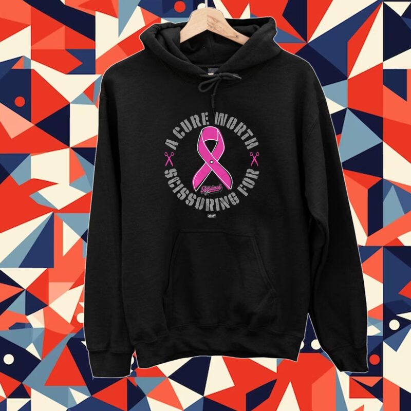 The Acclaimed A Cure Worth Scissoring For 100 Royalties Donated To The Breast Cancer Research Foundation Tee Shirt