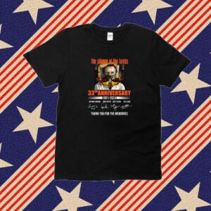 The Silence Of The Lambs 33rd Anniversary 1991-2024 Thank You For The Memories T-Shirt