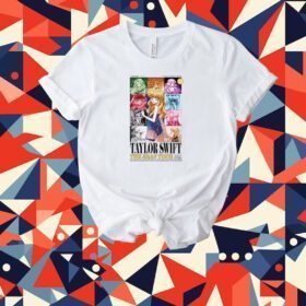 The Taylor Swift Eras Tour Cartoon Tee Shirt