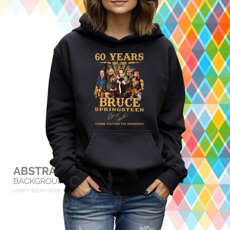 60 Years 1964 – 2024 Bruce Springsteen Thank You For The Memories Hoodie T-Shirt