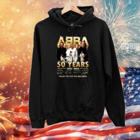 ABBA 50 Years 1974 – 2024 Thank You For The Memories Hoodie T-Shirt