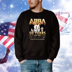 ABBA 50 Years 1974 – 2024 Thank You For The Memories Hoodie T-Shirts