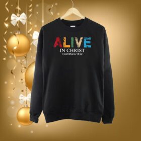 Alive In Christ Print Casual SweatShirt