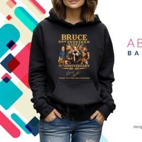 Bruce Springsteen 75th Anniversary 1949 – 2024 Thank You For The Memories Hoodie T-Shirt