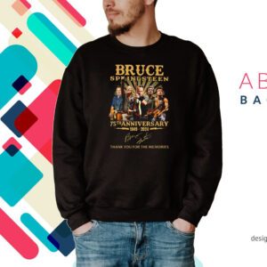 Bruce Springsteen 75th Anniversary 1949 – 2024 Thank You For The Memories Hoodie T-Shirts