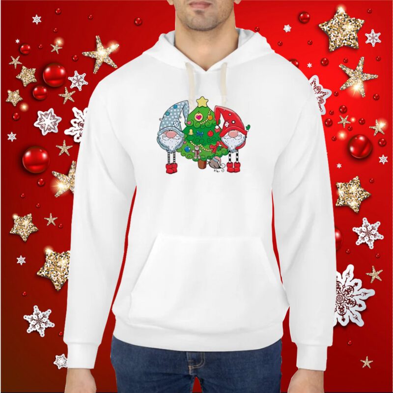 Christmas Gnomes And Tree Tee Shirt