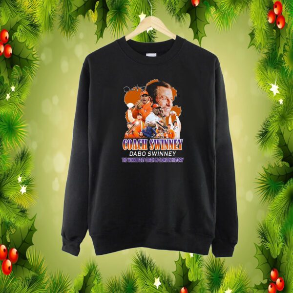 Coach Swinney Dabo Swinney The Winningest Coach In Clemson History SweatShirt