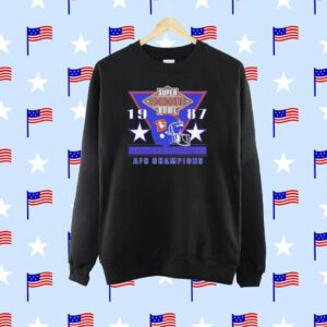 Denver Broncos Super Bowl Xxii 1987 Afc Champions Vintage SweatShirt
