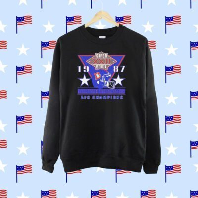 Denver Broncos Super Bowl Xxii 1987 Afc Champions Vintage SweatShirt