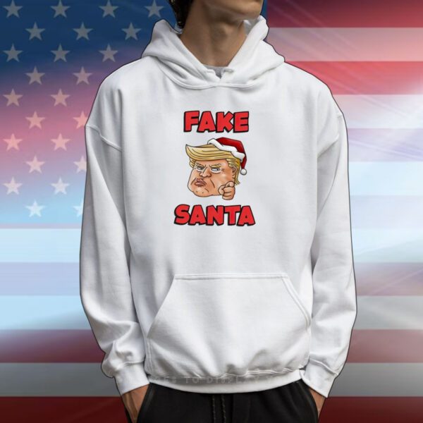 Donald Trump Santa Hat Fake Santa Christmas Hoodie Shirt