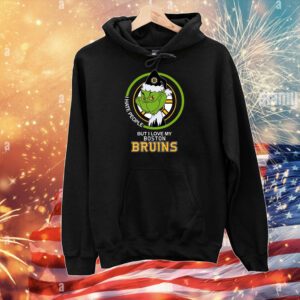 Grinch I Hate People But I Love My Boston Bruins Hoodie Shirt