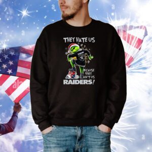 Grinch They Hate Us because They Ain’t Us Las Vegas Raiders Hoodie Shirt