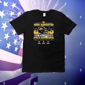Iowa Hawkeyes 2023 B10 West Division Champions Hoodie Shirts
