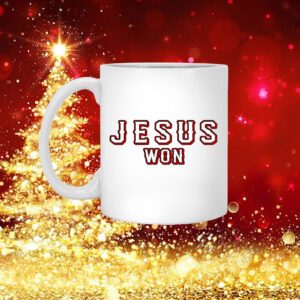 Jesus Won Rangers White Mug