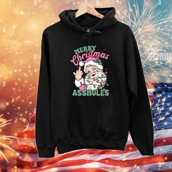 Merry Christmas Assholes Hoodie Shirt