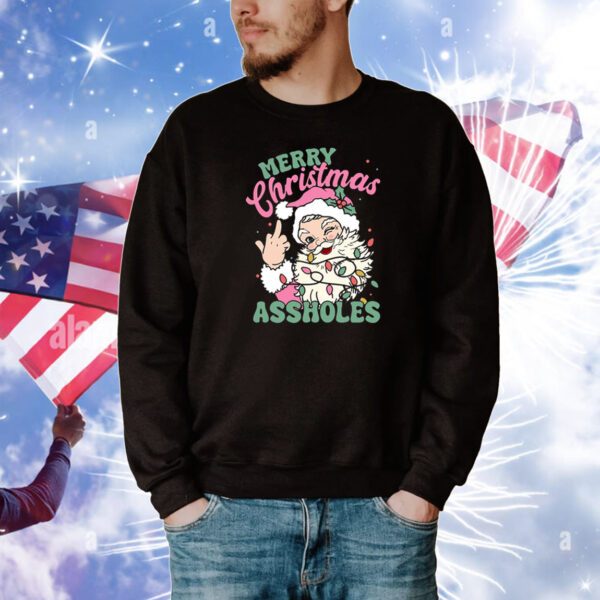 Merry Christmas Assholes Hoodie Shirts