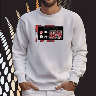 Monmouth Wins 16-14 Lake Forest 2023 Monmouth College Football Final Score SweatShirt