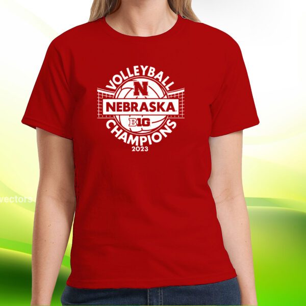 Nebraska Huskers 2023 Big Ten Women’s Volleyball Regular Season Champions Locker Room Hoodie Shirts