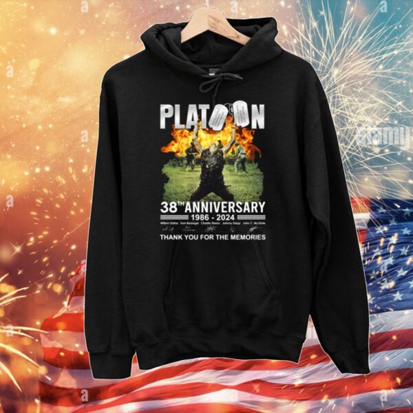 Platoon 38th Anniversary 1986 – 2024 Thank You For The Memories SweatShirts