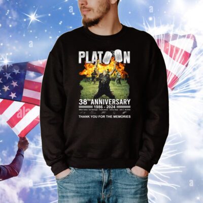 Platoon 38th Anniversary 1986 – 2024 Thank You For The Memories SweatShirt