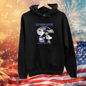 Ravens Snoopy Play Soccer Hoodie T-Shirts