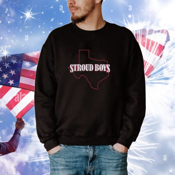 Stroud Boys Texans State Outline Hoodie Shirt