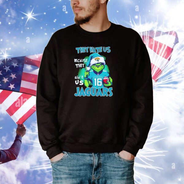 The Grinch they hate us because they ain’t us Jacksonville Jaguars Hoodie shirts