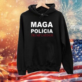 Trump Latinos Maga Polícia Trump Latinos Long Sleeved Hoodie Shirt