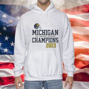 University Of Michigan Football Yellow 2023 Big Ten East Champions Hoodie