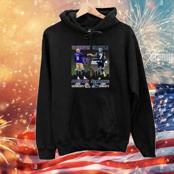 Washington Huskies On Saturdays And Seattle Seahawks On Sundays Hoodie T-Shirt