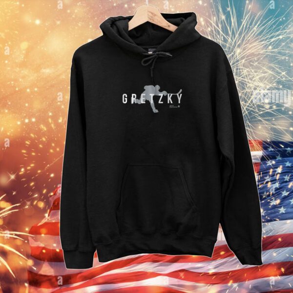 Wayne Gretzky: Silhouette LA Hoodie T-Shirt